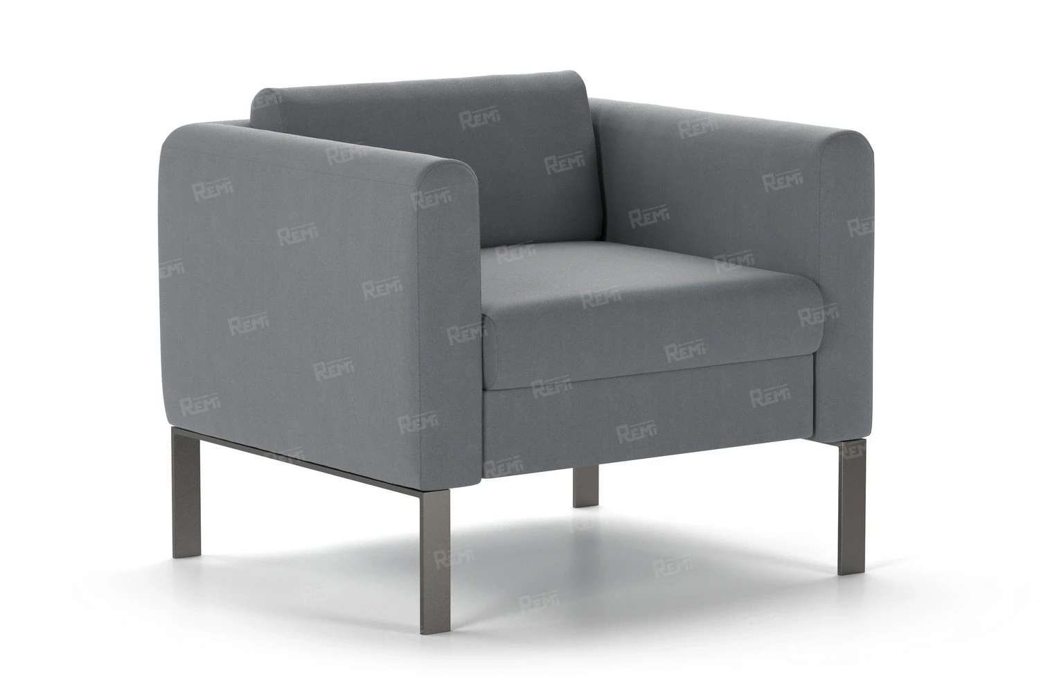 Кресло МОДЕРН на 1 место цвет Серый