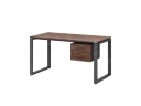 Стол прямой с подвесной тумбой 2 ящика, О-опора 1800x800x750 RM037-18x8 Дуб Апрельский шоколад/Серый