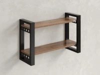 Полка настенная 900x200x500 RM194-90x20 Дуб Юстус/Черный