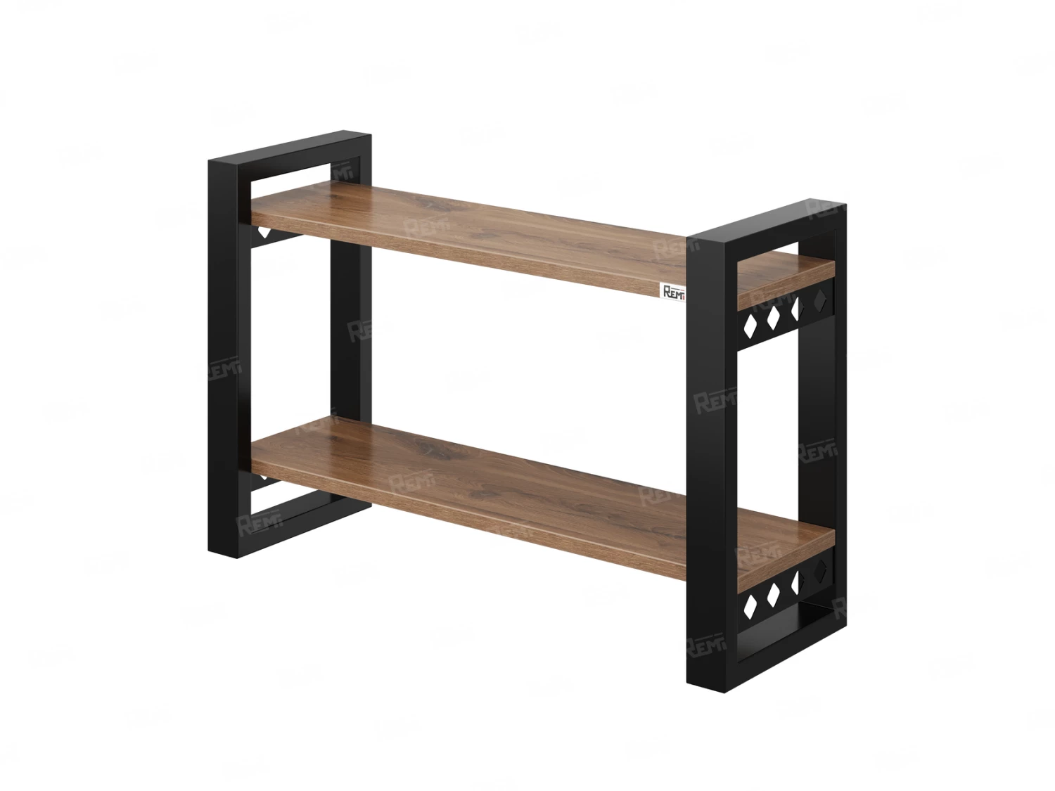Полка настенная 900x200x500 RM194-90x20 Дуб Юстус/Черный