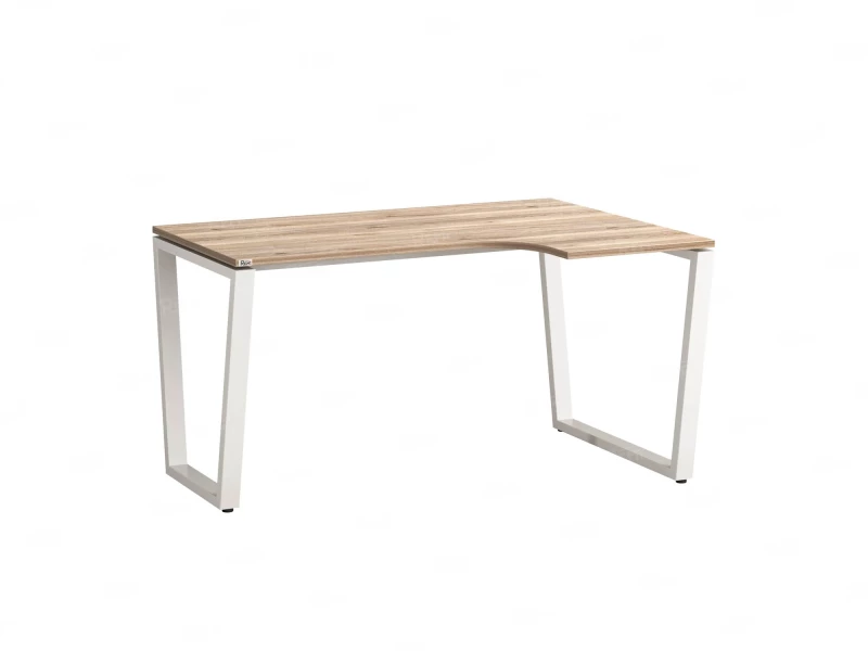 Стол угловой, U-опора, правый 1800x700/900x750, RM050-18x7-9 Дуб Маувелла/Белый