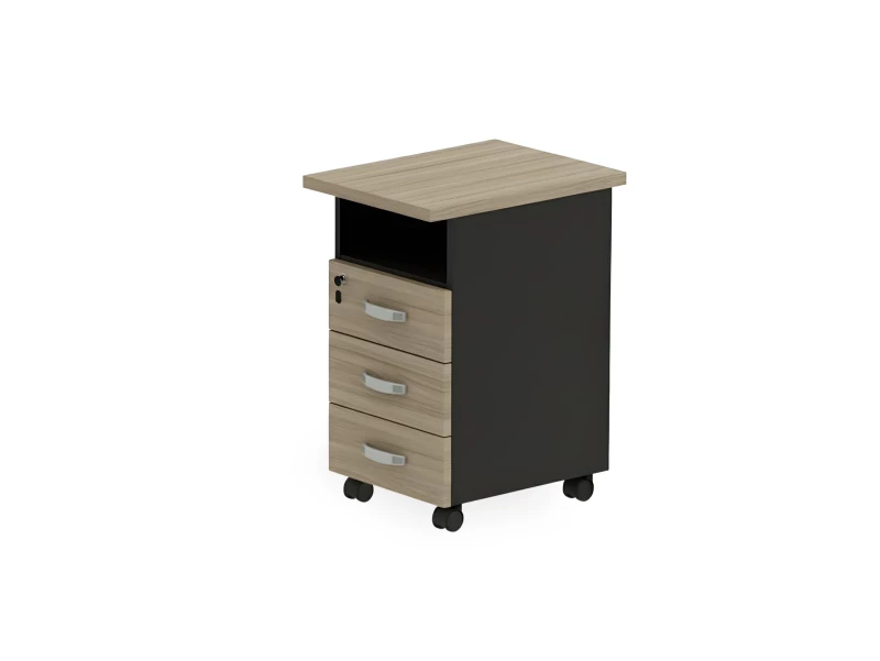 BRL RB091-45х58R Тумба приставная правая 450х580х740 Шорвуд/Черный