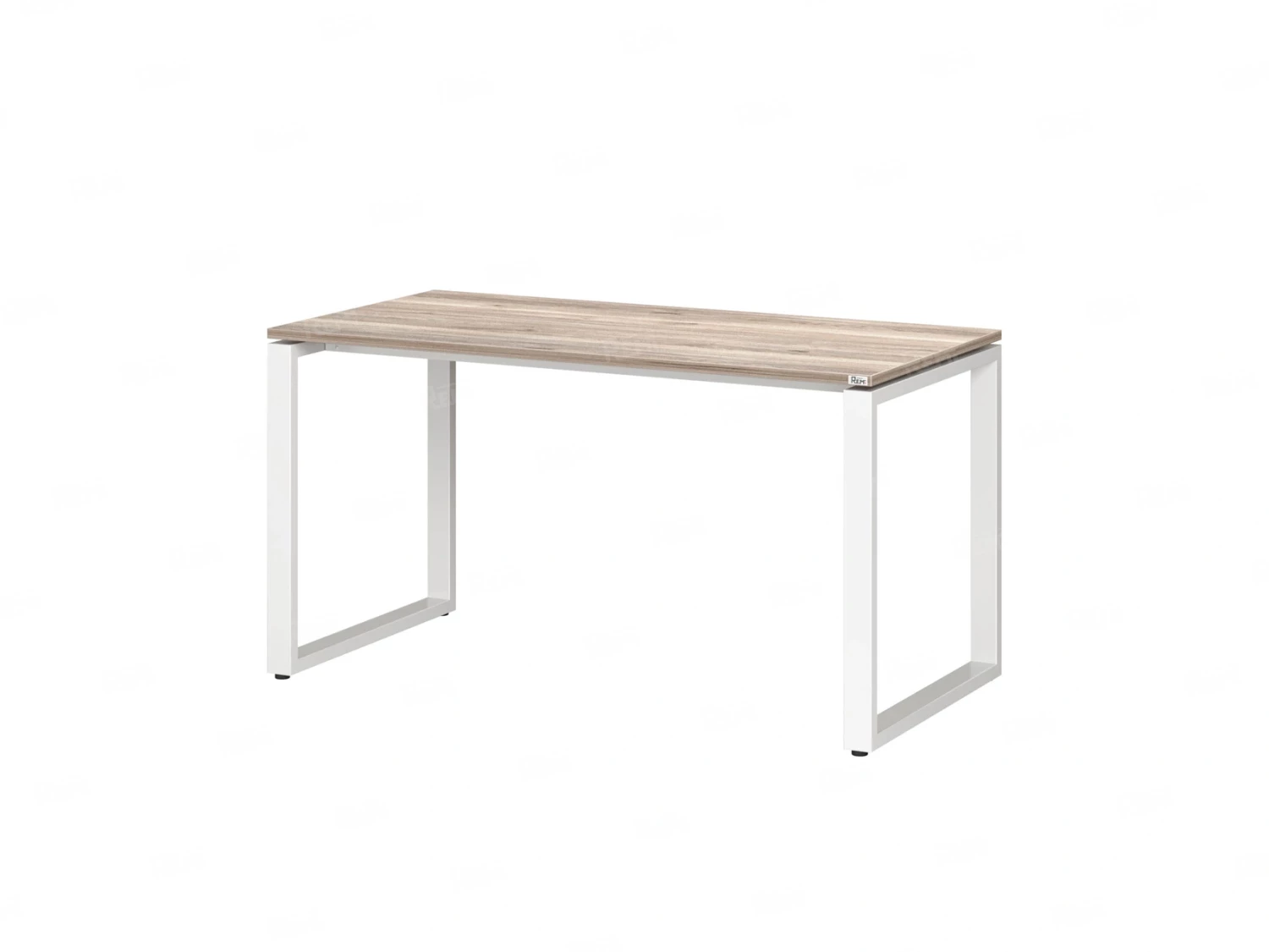 Стол прямой на O-образных опорах 1000x700x750 RM002-10x7 Дуб Маувелла/Белый