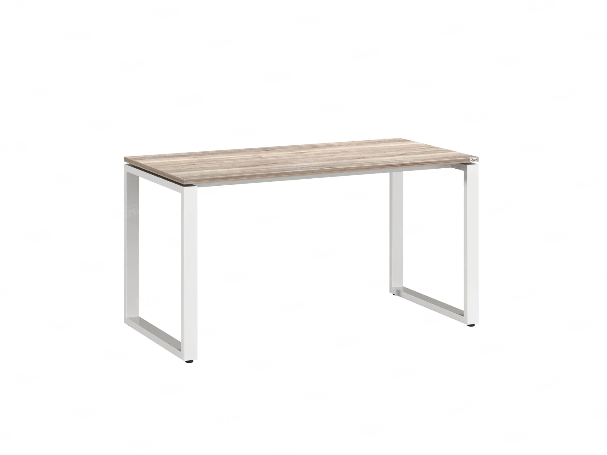 Стол прямой на O-образных опорах 1000x700x750 RM002-10x7 Дуб Маувелла/Белый
