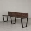 Бенч-система в 1 ряд, 2 рабочих места 2 ЛДСП экранов 2000x700x750 RM174-4-20x7 Дуб Апрельский шоколад/Черный