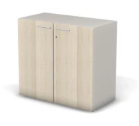 Шкаф низкий, RAC048 широкий, с замком 89,8x44,8x81,4см Сосна Аланд/Серый камень, Серия Аккорд / Accord