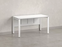Стол прямой, П-опоры, экран ЛДСП,парящая стол-ца 1400x700x750 RM007-14x7 Белый/Белый