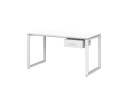Стол прямой с подвесной тумбой, О-опора 1600x800x750 RM036-16x8 Белый/Белый