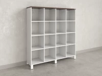 Стеллаж, 16 ячеек 1500х370х1620 RM140-15x37 Дуб Апрельский шоколад/Белый
