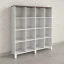 Стеллаж, 16 ячеек 1500х370х1620 RM140-15x37 Дуб Апрельский шоколад/Белый