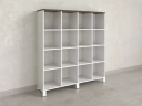 Стеллаж, 16 ячеек 1500х370х1620 RM140-15x37 Дуб Апрельский шоколад/Белый