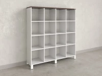 Стеллаж, 16 ячеек 1500х370х1620 RM140-15x37 Дуб Апрельский шоколад/Белый