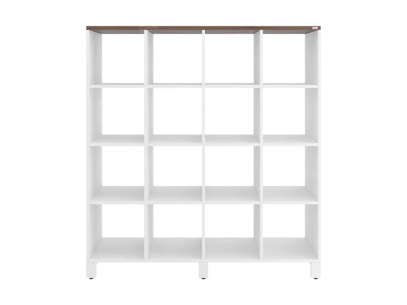 Стеллаж, 16 ячеек 1500х370х1620 RM140-15x37 Дуб Апрельский шоколад/Белый