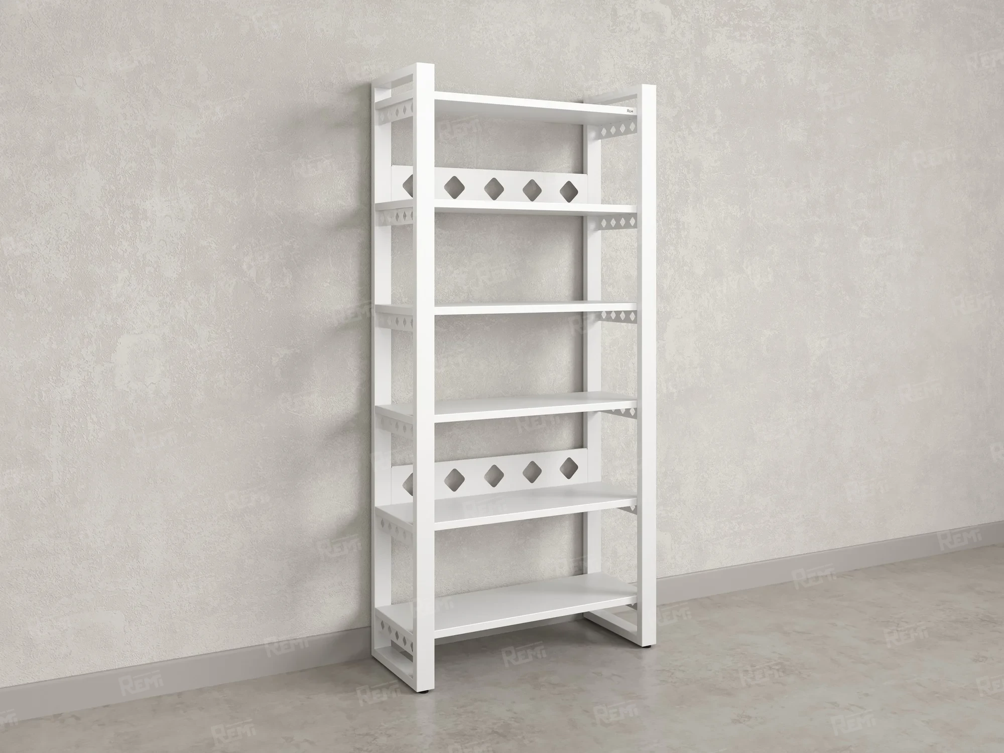 Стеллаж, 6 уровней 900x370x1920 RM132-90x37 Белый/Белый