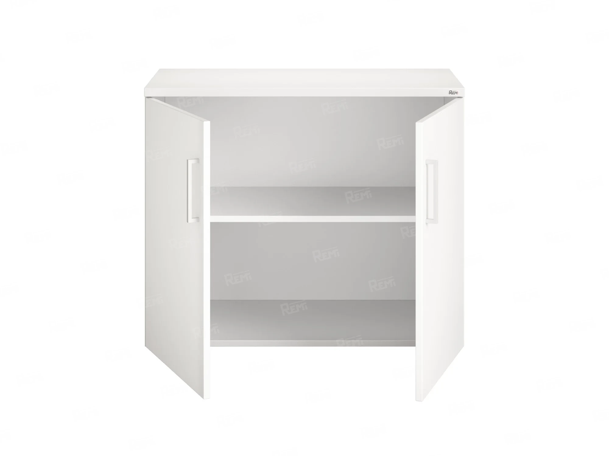 Шкаф низкий распашной, регулируемые опоры, 2 уровня 900x600x750 RM148-90x60 Белый/Белый