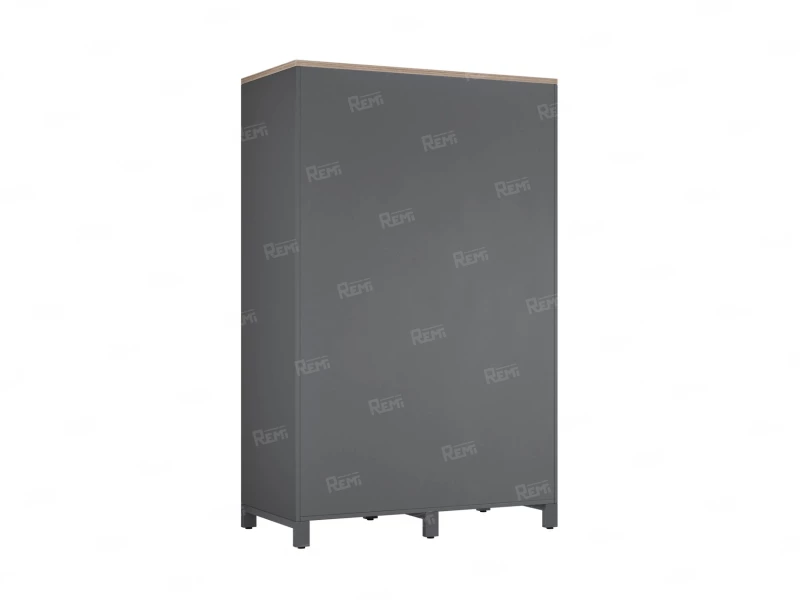 Шкаф-купе, штанга, 1 полка 1200x600x1900 RM163-90x60 Дуб Маувелла/Серый