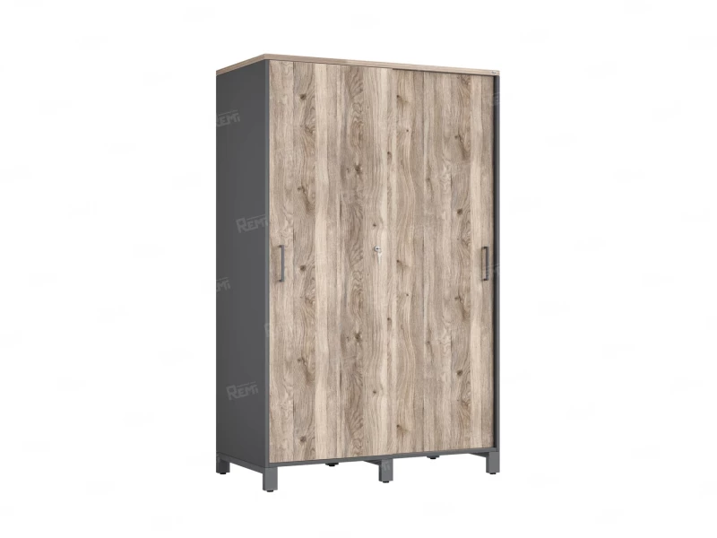 Шкаф-купе, штанга, 1 полка 1200x600x1900 RM163-90x60 Дуб Маувелла/Серый