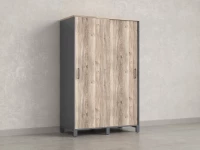 Шкаф-купе, штанга, 1 полка 1200x600x1900 RM163-90x60 Дуб Маувелла/Серый