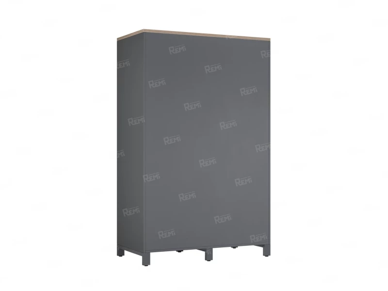 Шкаф-купе, штанга, 1 полка 1200x600x1900 RM163-90x60 Дуб Маувелла/Серый