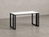 Стол прямой на О-образных опорах 1800x800x750 RM040-18x8 Белый/Черный