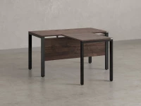 Стол с брифингом на П-образных опорах с экраном ЛДСП RM044-14x6 1400x2000x750 Дуб Апрельский шоколад/Черный