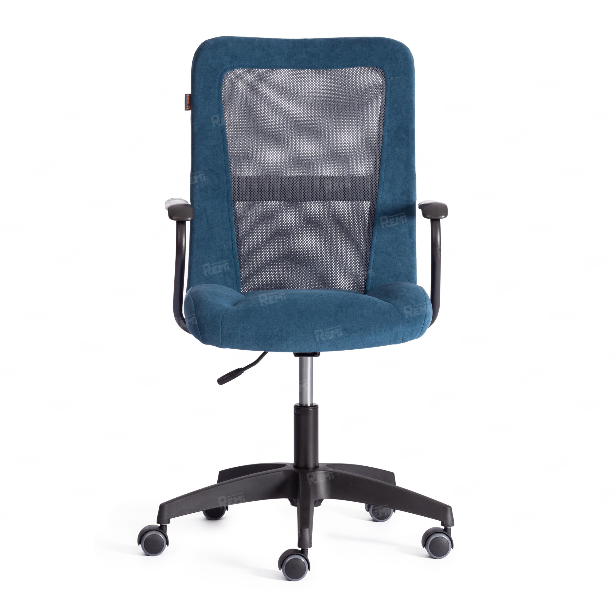 Кресло STAFF Серый/Синий, Флок (арт. 21452)