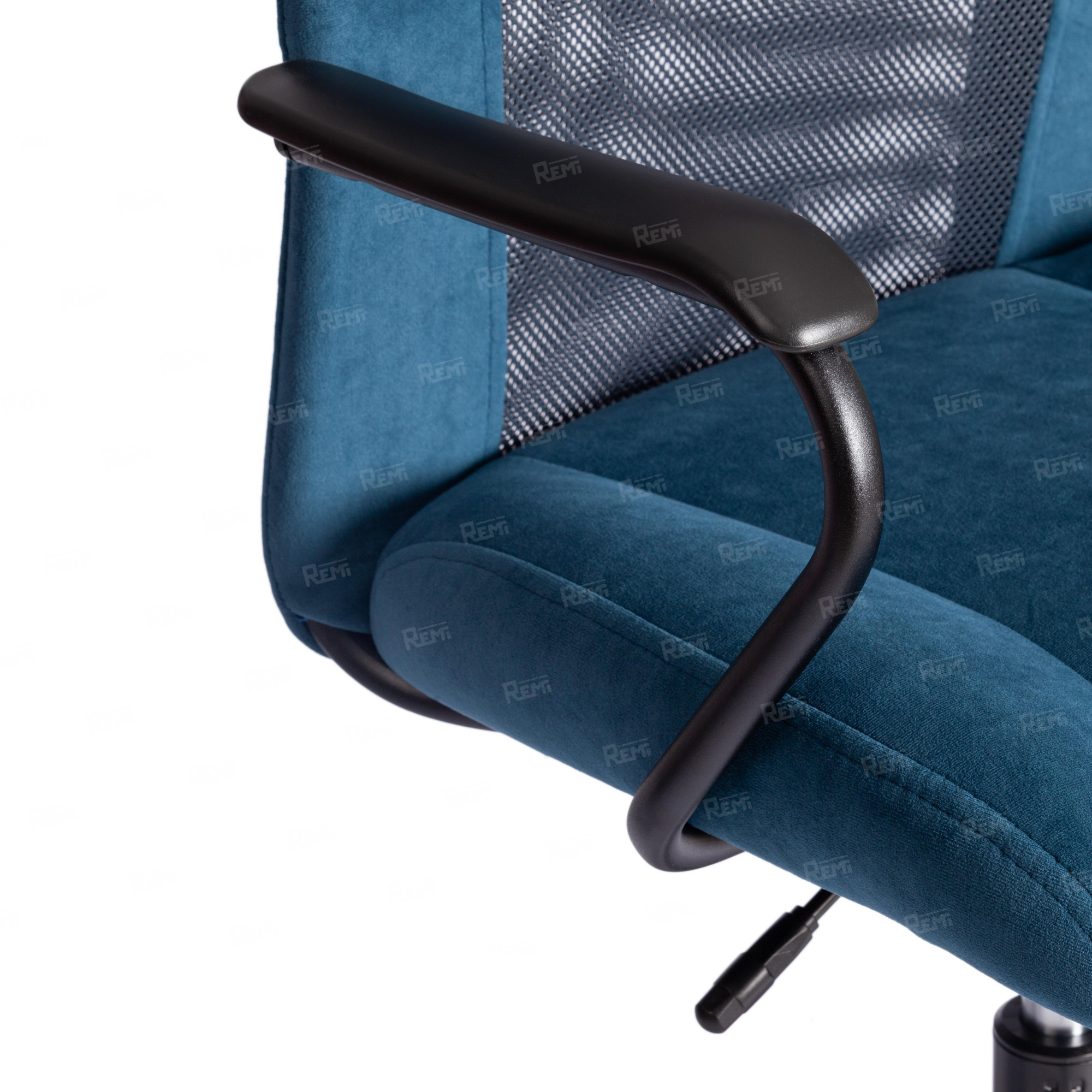 Кресло STAFF Серый/Синий, Флок (арт. 21452)