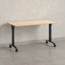 Стол складной, мобильный 1600x600x750 RM011-16x6 Вяз Швейцарский светлый/Черный