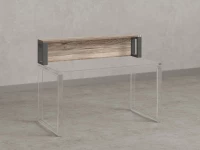 Надстройка для стола 1600x200x300 RM208-160x40 Дуб Маувелла/Серый