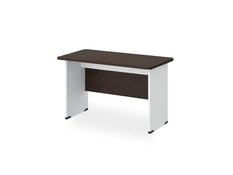 BRL RB002-140х85 Стол прямой с вогнутой столешницей 850 мм 1400х850х740 Венге/Белый