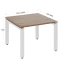 Журнальный стол с полкой 1200x700x550 RM183-12x7 Дуб Юстус/Белый