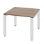 Журнальный стол с полкой 1200x700x550 RM183-12x7 Дуб Юстус/Белый