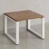 Журнальный стол с полкой 700x800x550 RM182-7x8 Дуб Юстус/Белый