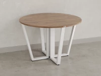 Круглый стол на U-образных опорах 1200x1200x750 RM188-12x12 Дуб Юстус/Белый