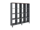 Стеллаж, 16 ячеек 1500х370х1620 RM140-15x37 Дуб Апрельский шоколад/Серый