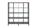 Стеллаж, 16 ячеек 1500х370х1620 RM140-15x37 Дуб Апрельский шоколад/Серый