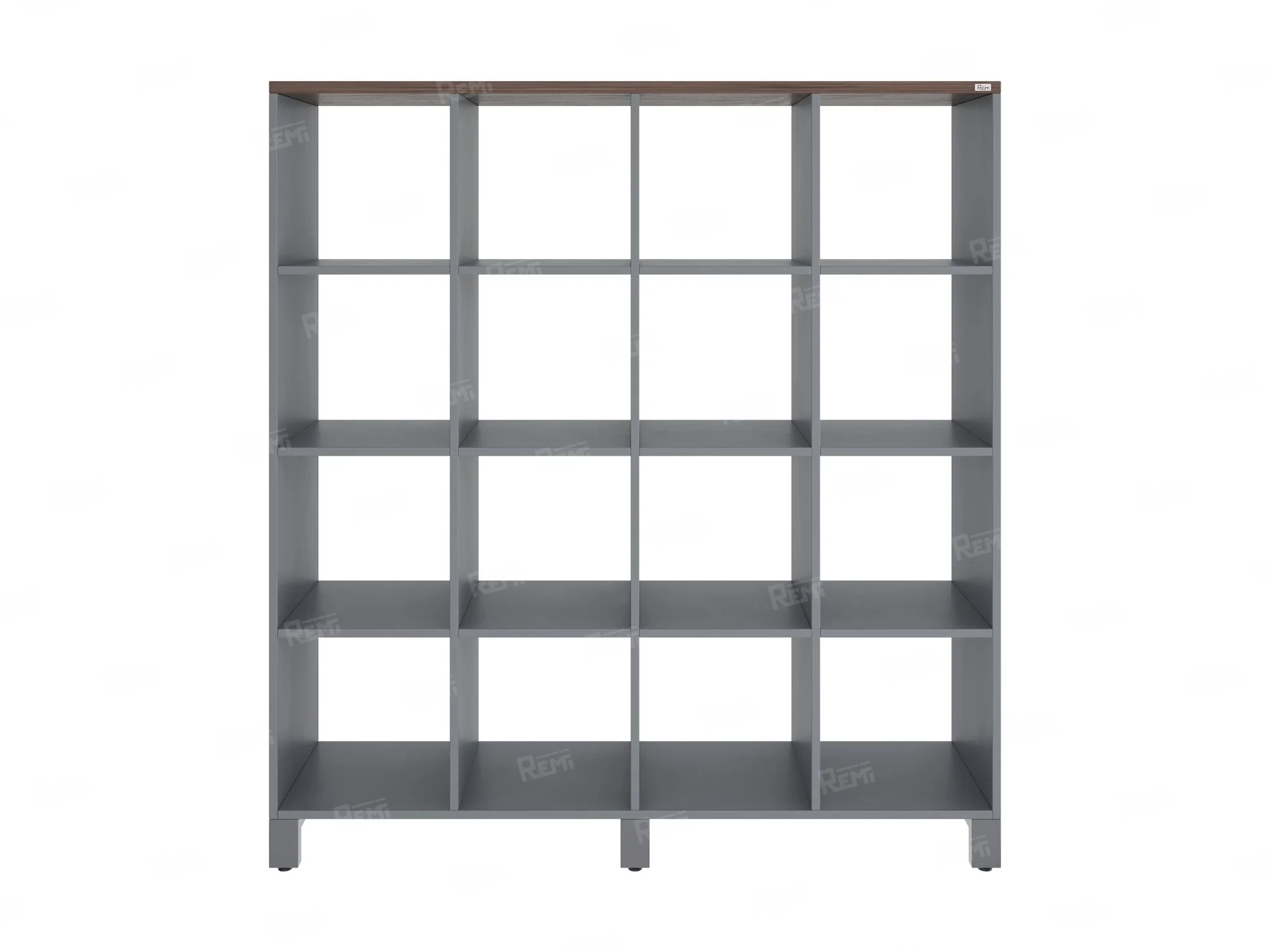 Стеллаж, 16 ячеек 1500х370х1620 RM140-15x37 Дуб Апрельский шоколад/Серый
