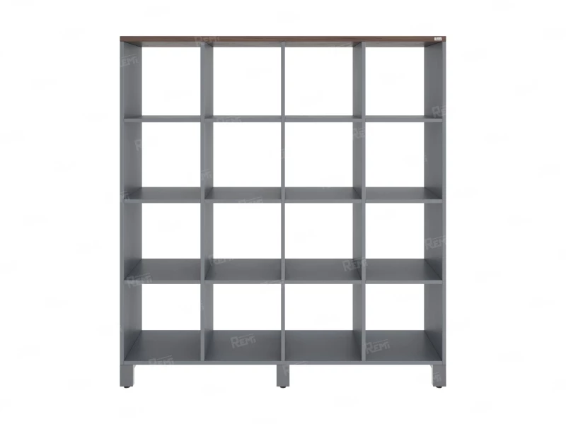 Стеллаж, 16 ячеек 1500х370х1620 RM140-15x37 Дуб Апрельский шоколад/Серый
