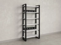 Стеллаж, 6 уровней 900x370x1920 RM132-90x37 Белый/Черный