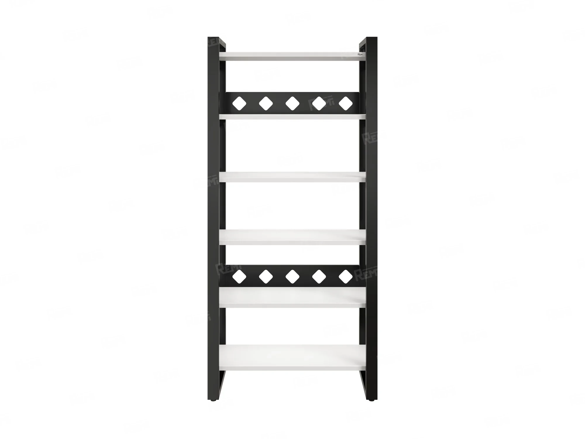 Стеллаж, 6 уровней 900x370x1920 RM132-90x37 Белый/Черный