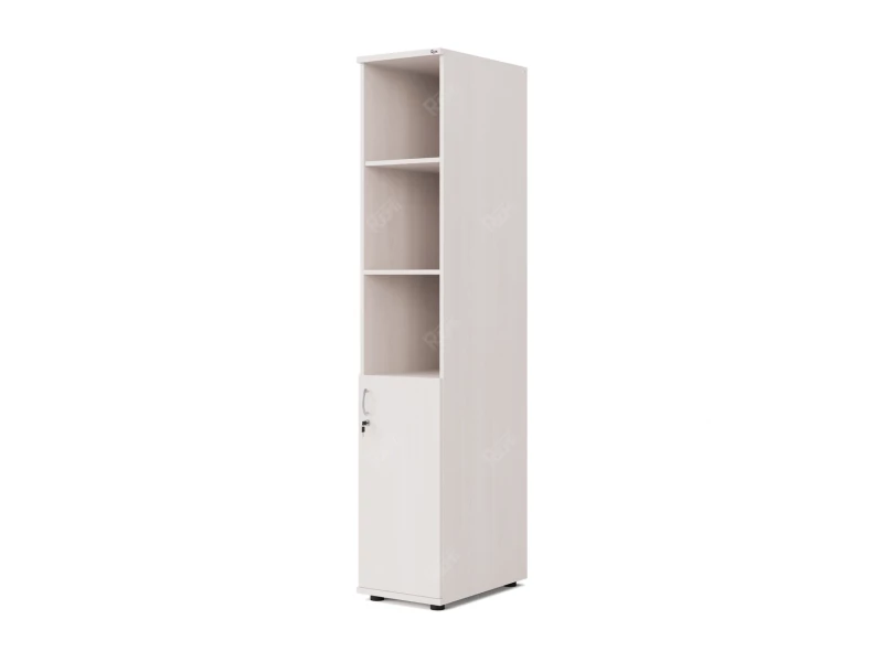 Шкаф комбинированный RLG031 350х550х1830 Дуб Молочный, Серия ЛАЙТ | LIGHT