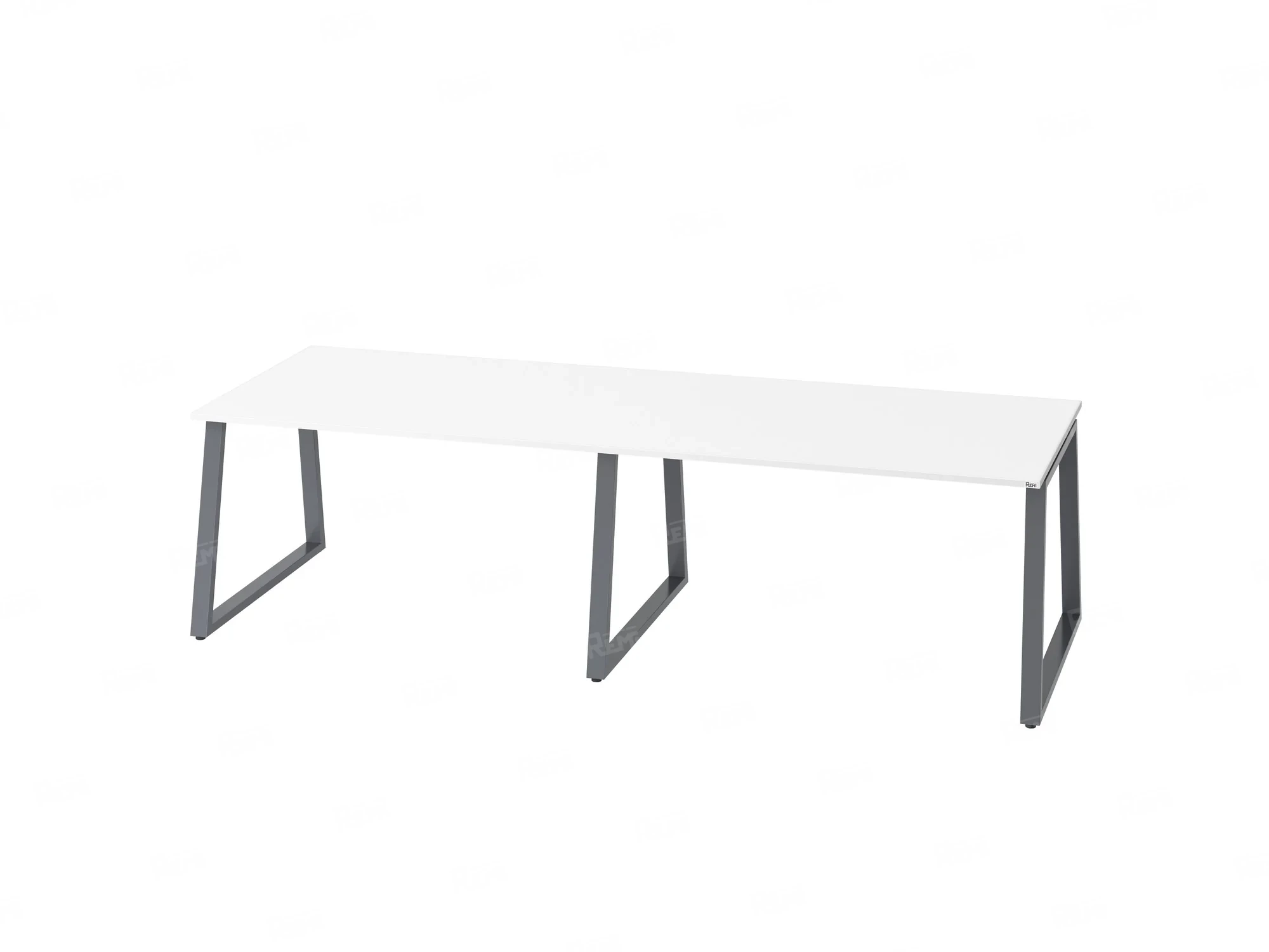 Cтол для переговоров, на A-обазном каркасе 2100x1650x750 RM083-210x165 Белый/Серый