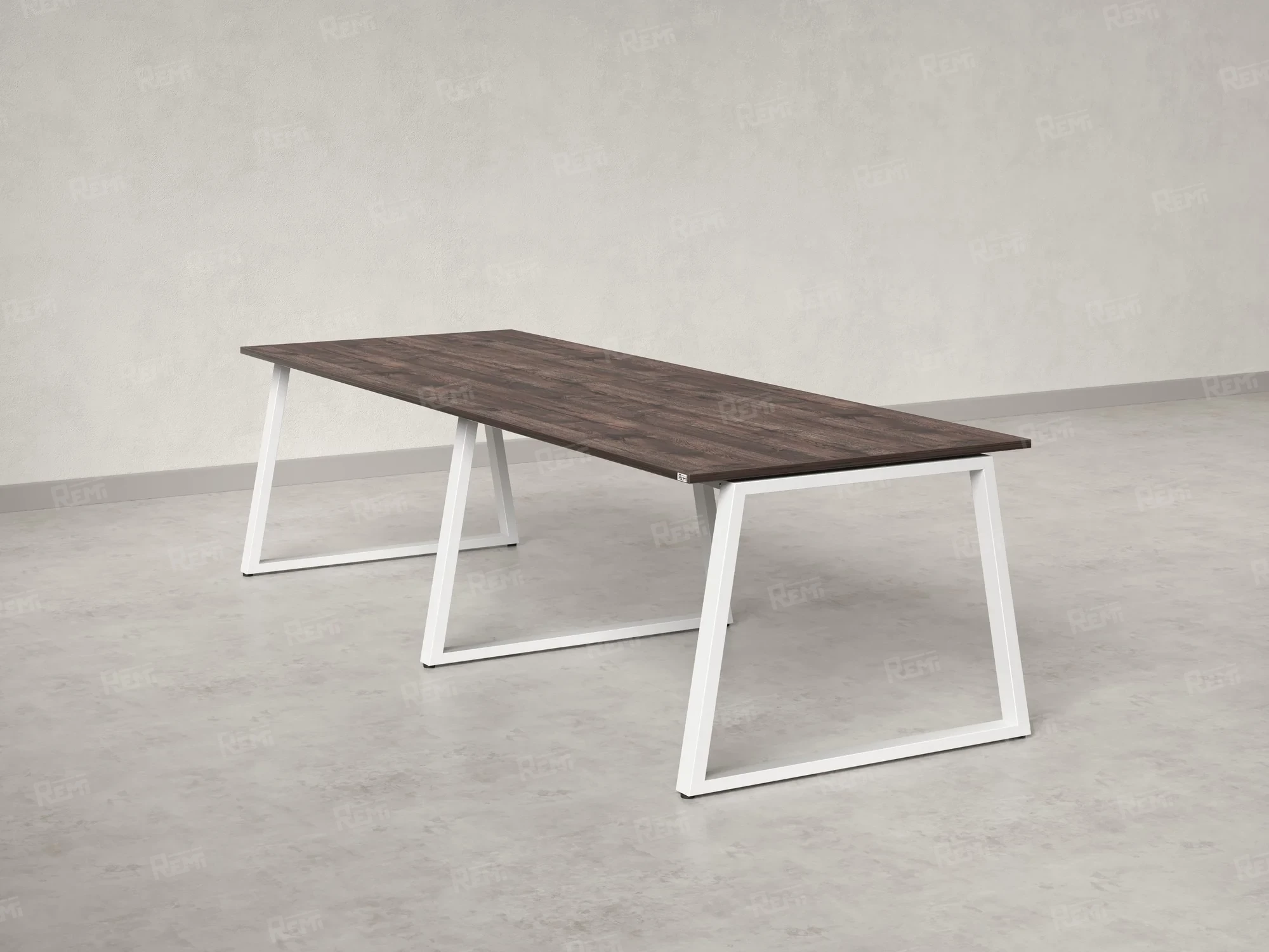 Cтол для переговоров, на A-обазном каркасе 2300x1600x750 RM083-230x160 Дуб Апрельский шоколад/Белый