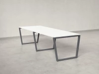 Cтол для переговоров, на V-обазном каркасе 2200x1450x750 RM082-220x145 Белый/Серый