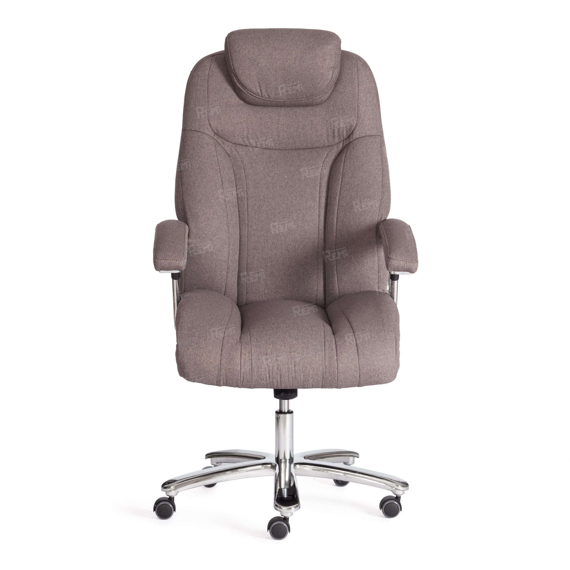 Кресло Trust (max) Серо-бежевый/Серо-бежевый, Экокожа (арт. 24698)