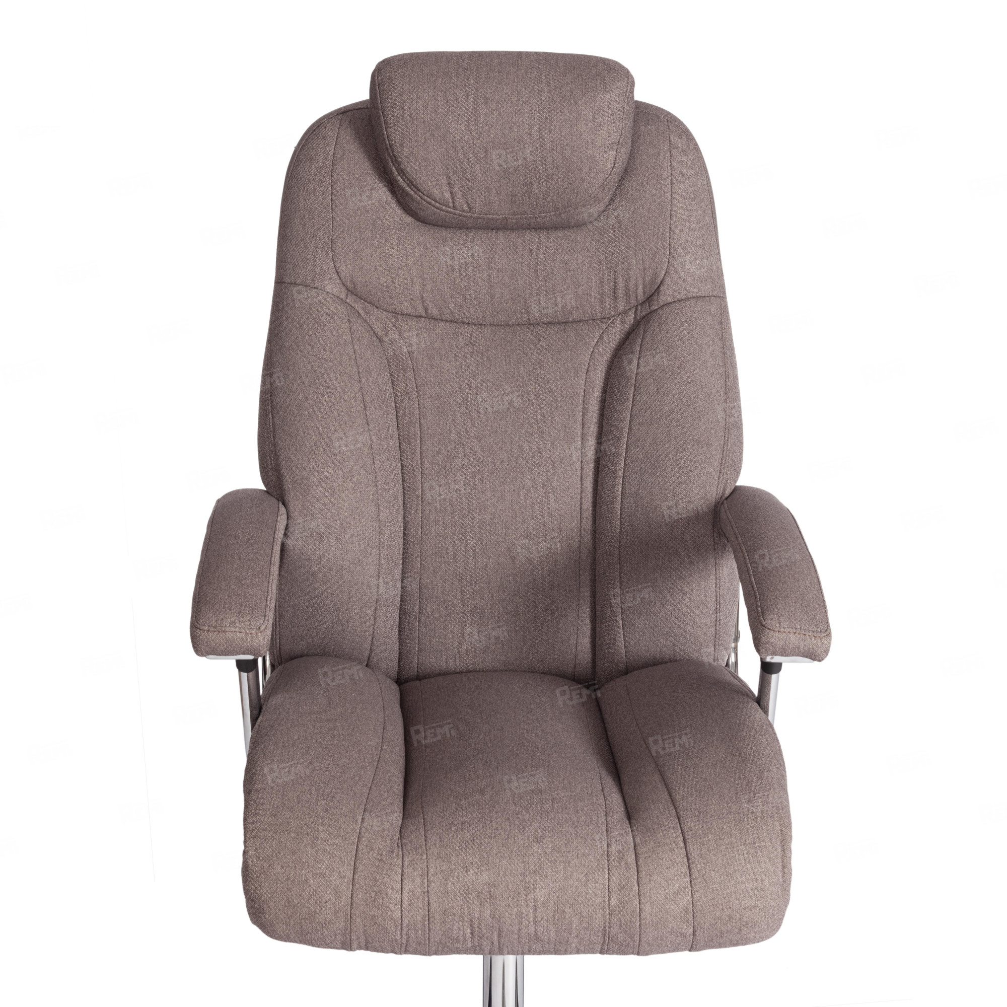 Кресло Trust (max) Серо-бежевый/Серо-бежевый, Экокожа (арт. 24698)