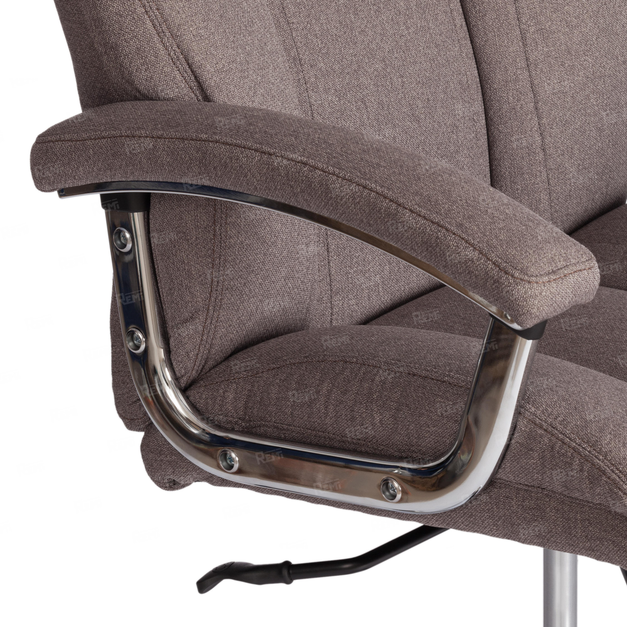 Кресло Trust (max) Серо-бежевый/Серо-бежевый, Экокожа (арт. 24698)