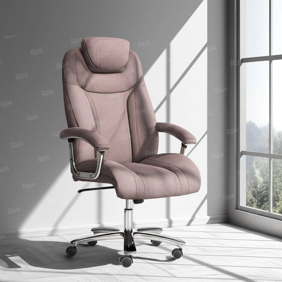 Кресло Trust (max) Серо-бежевый/Серо-бежевый, Экокожа (арт. 24698)