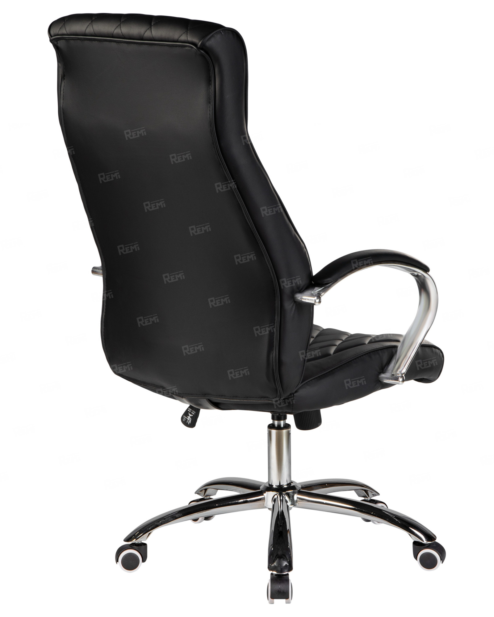 BENJAMIN, Кресло для руководителя, цвет сиденья чёрный, цвет основания хромированная сталь (арт. LMR-117B)