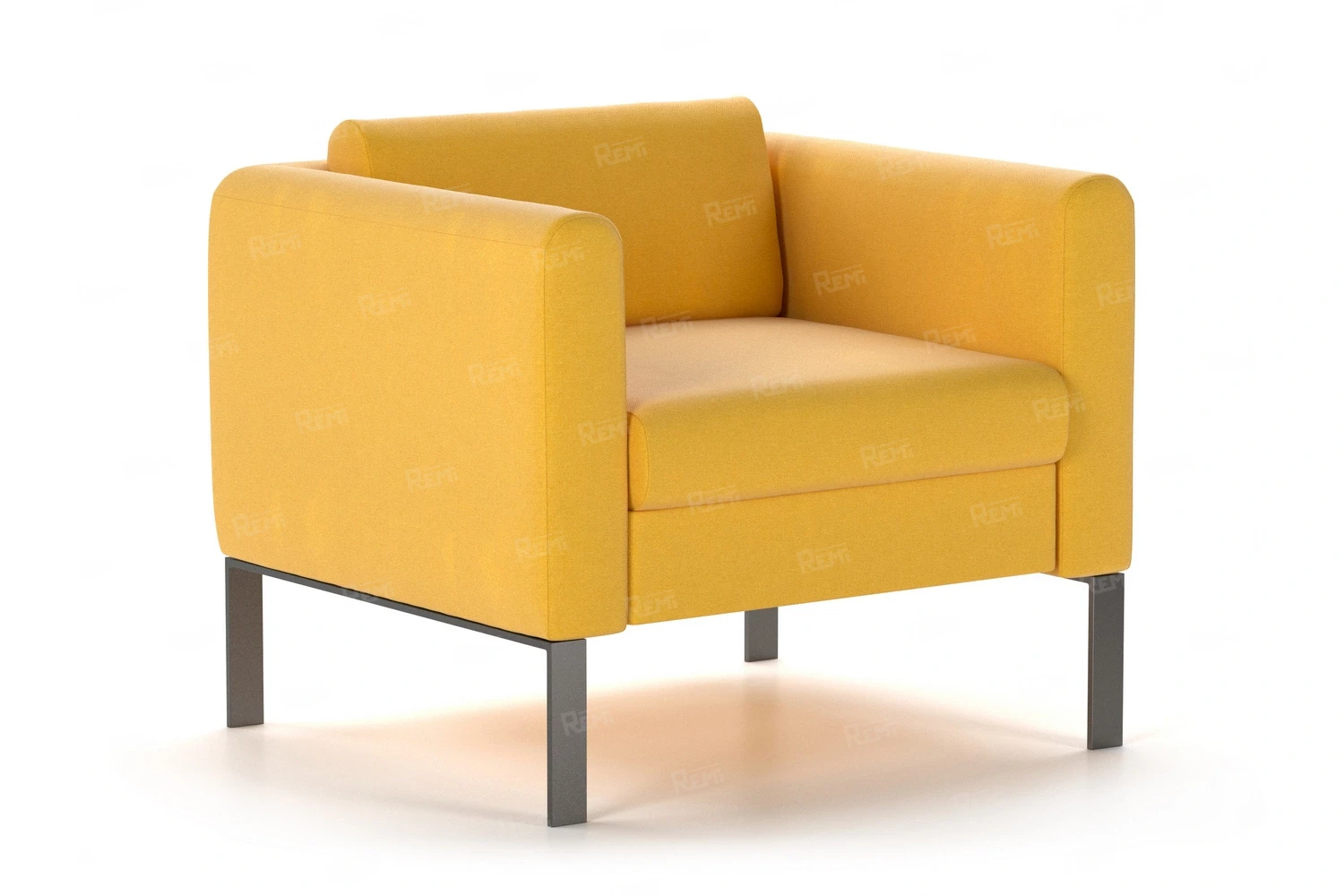 Кресло МОДЕРН на 1 место цвет Желтый